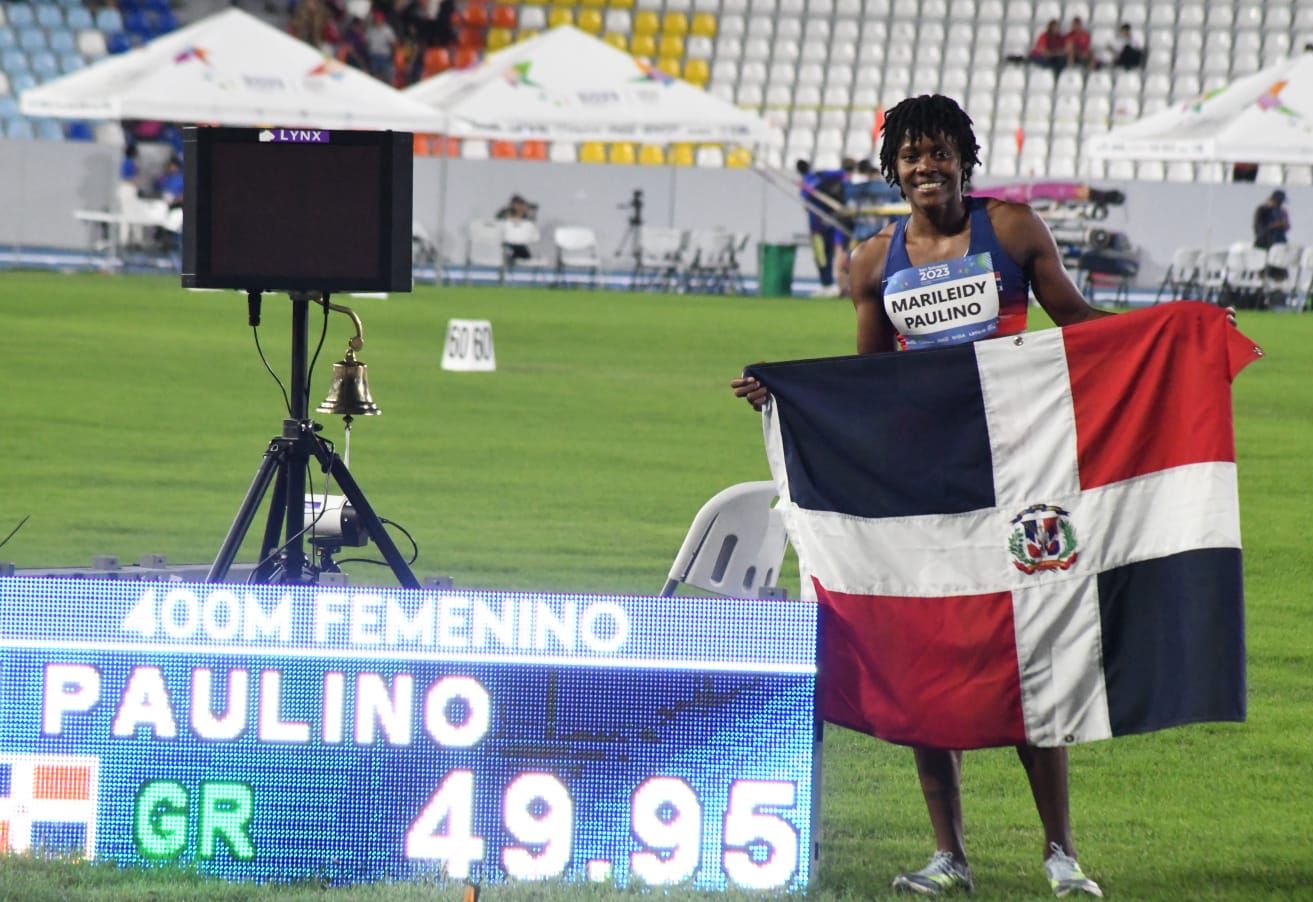 La dominicana ganó la prueba de los 400 metros en Paris 2024, al igual que en San Salvador 2023 