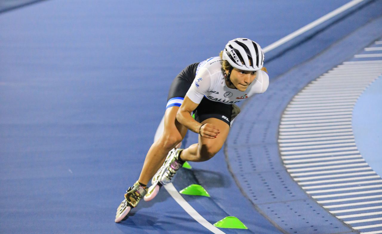Ivonne Nóchez ganó solvente su primer oro en el Campeonato Centroamericano de Patinaje