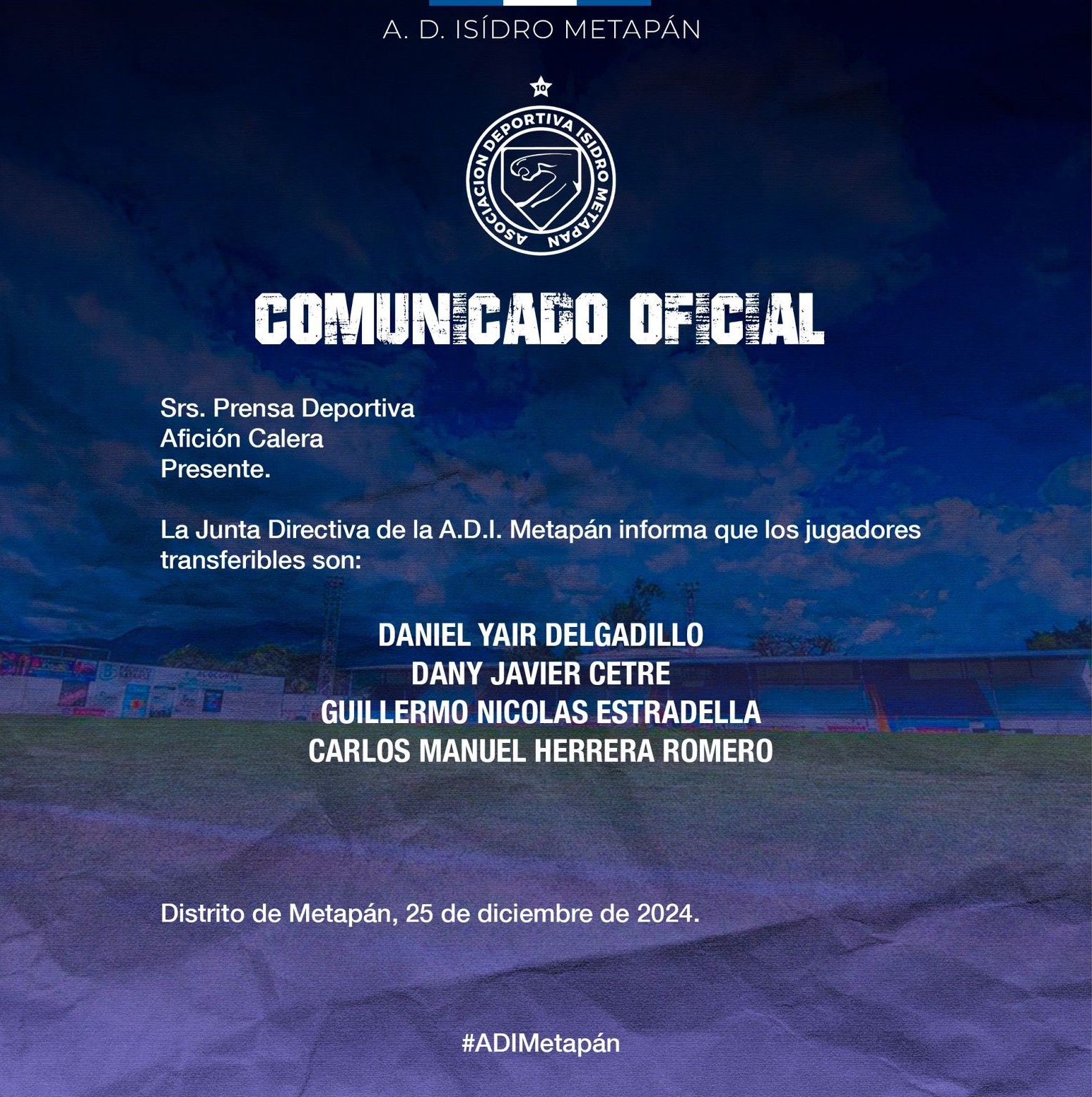 Metapán anunció bajas y transferibles