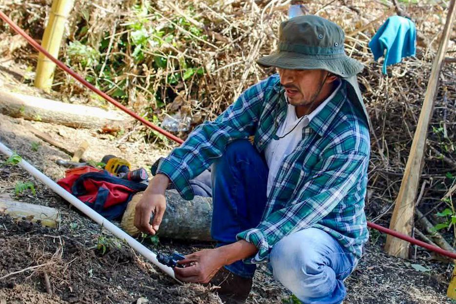 Mejorarán la producción en huerto de comunidad de la zona del lago de Coatepeque