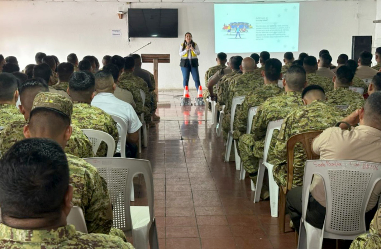 Capacitan a militares de la zona paracentral en seguridad vial