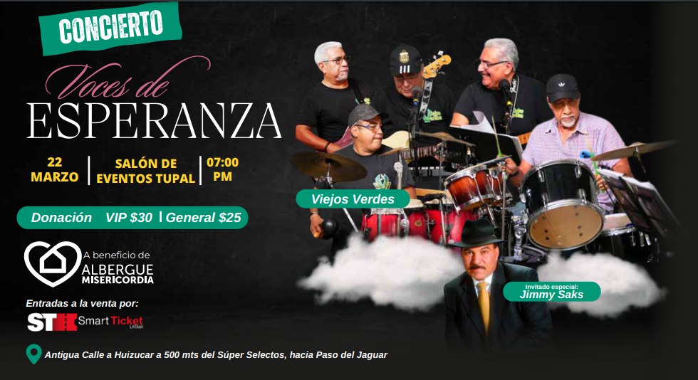 Jimmy Saks y los «Viejos Verdes» unen su talento para llevar «Voces de Esperanza»
