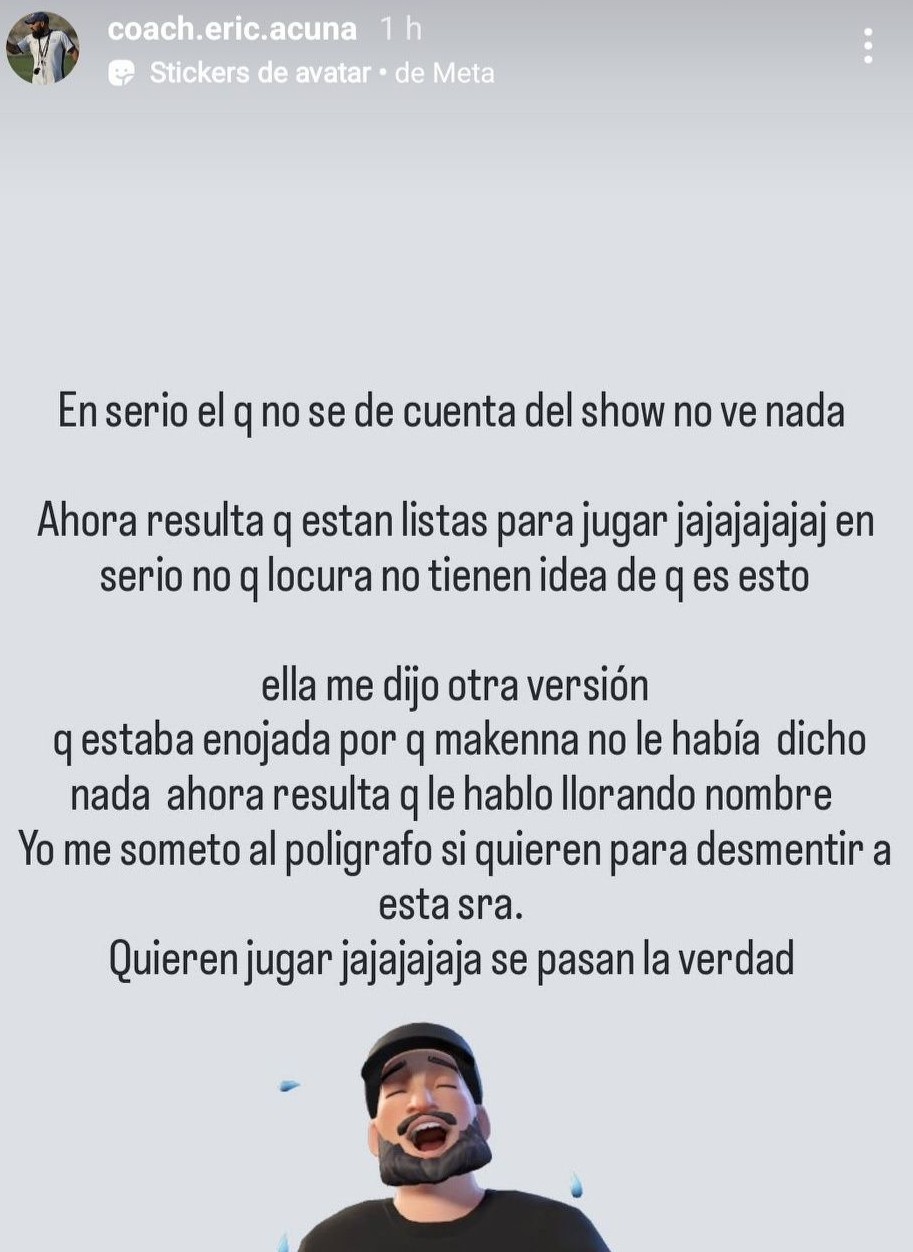 Eric Acuña reaccionó a la polémica con una de las madres de las seleccionadas