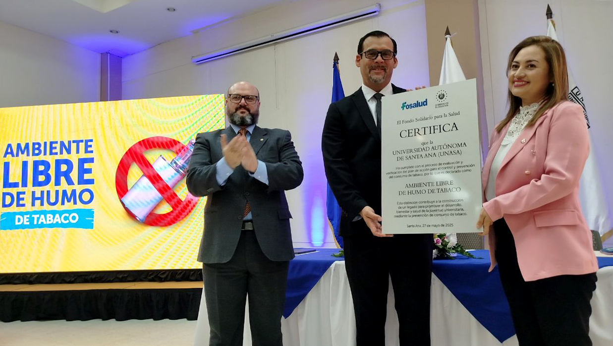 La Unasa obtiene certificación como espacio libre de humo de tabaco