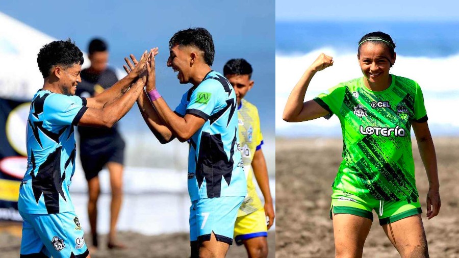 El ESpino y La Barra lideran la primera categoria de la Liga de Playa