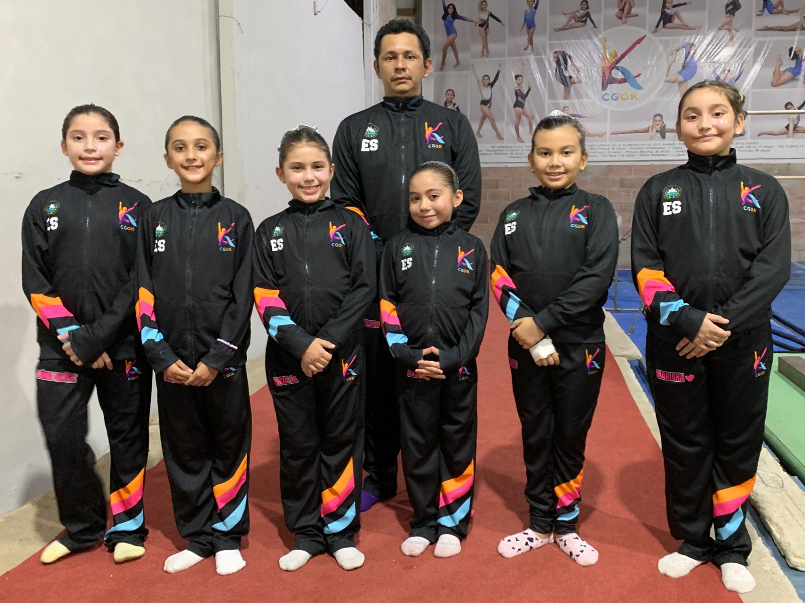 Niñas migueleñas representarán al país en competencia de gimnasia en Panamá