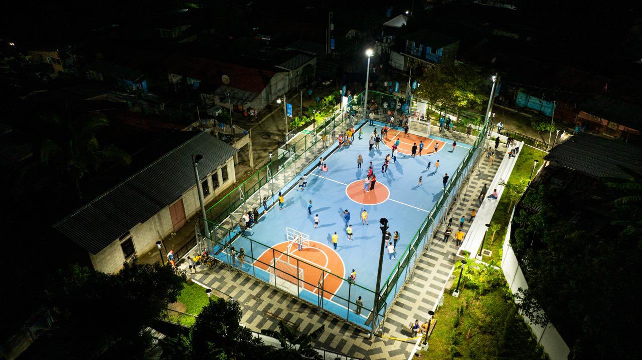 Obras Municipales entrega parque renovado en Guadalupe, San Vicente Sur