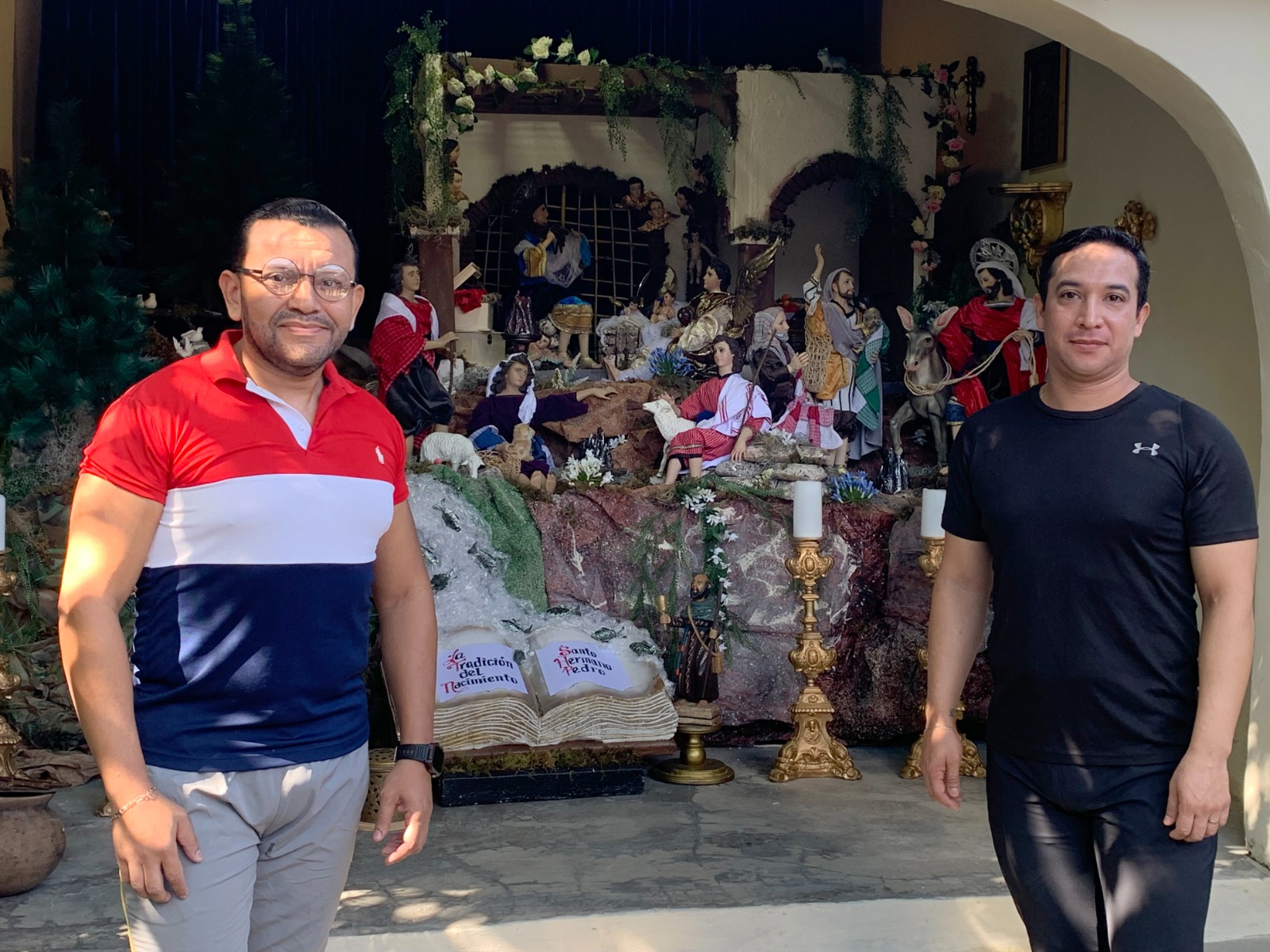 Elaboran un nacimiento inspirado en un villancico en Chinameca, San Miguel
