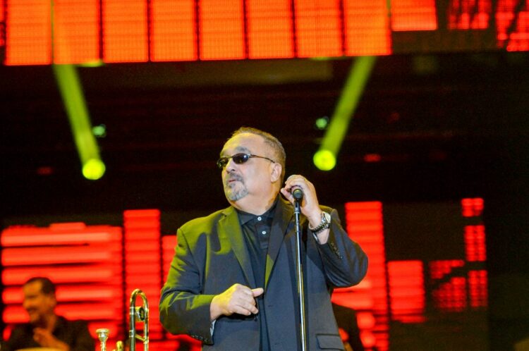 MIAMI, FL - DECEMBER 05: Willie Colon on stage at Grand Slam Party Latino at Marlins Park on December 5, 2015 in Miami, Florida.   Rodrigo Varela/Getty Images/AFP (Photo by Rodrigo Varela / GETTY IMAGES NORTH AMERICA / Getty Images via AFP)
