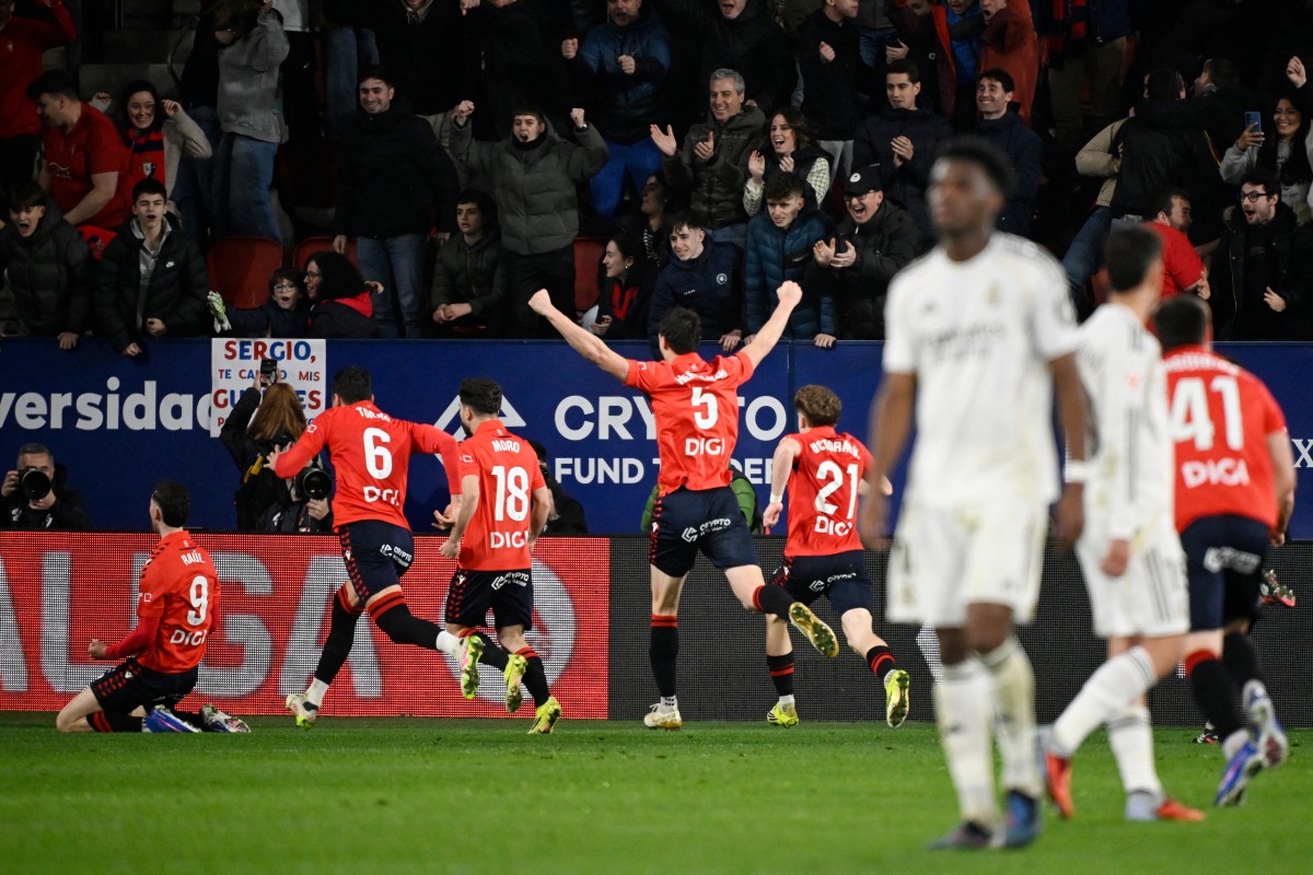 Real Madrid cede ante la intensidad de Osasuna, primera derrota en Liga de la era Arbeloa