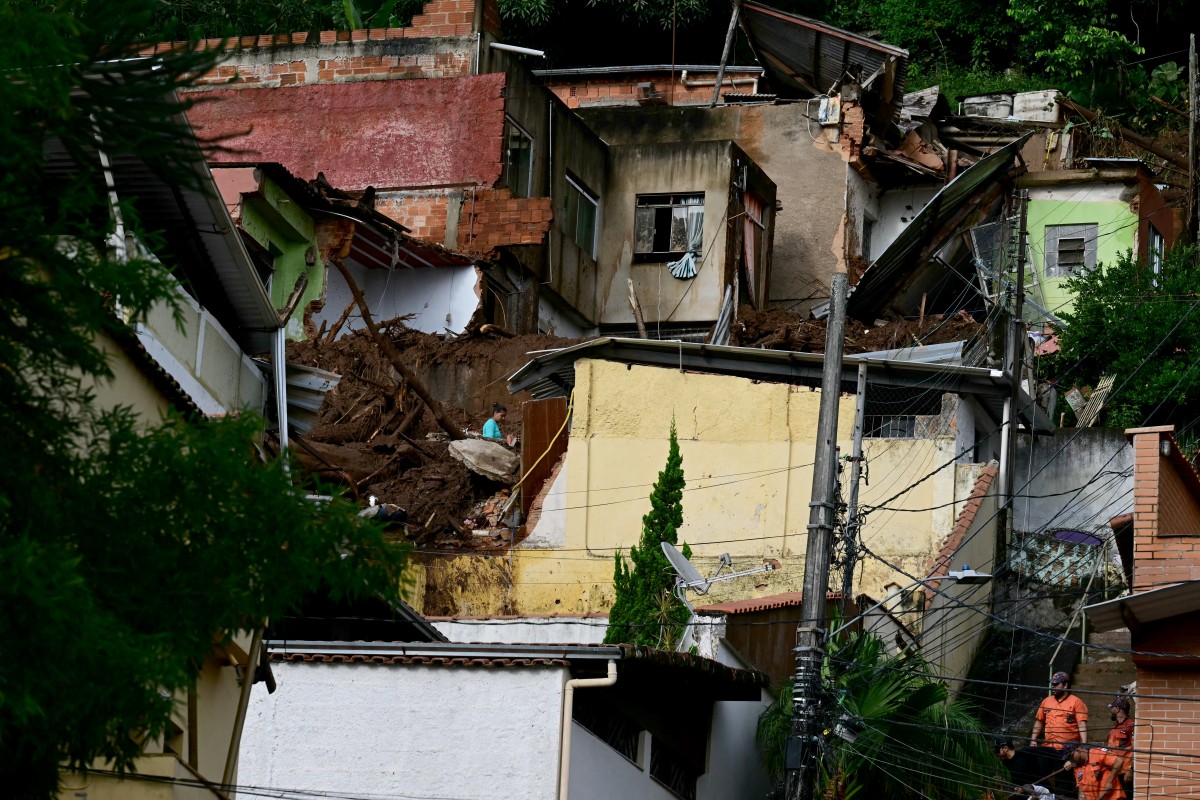 Fuertes lluvias dejan 36 muertos y 33 desaparecidos en sureste de Brasil