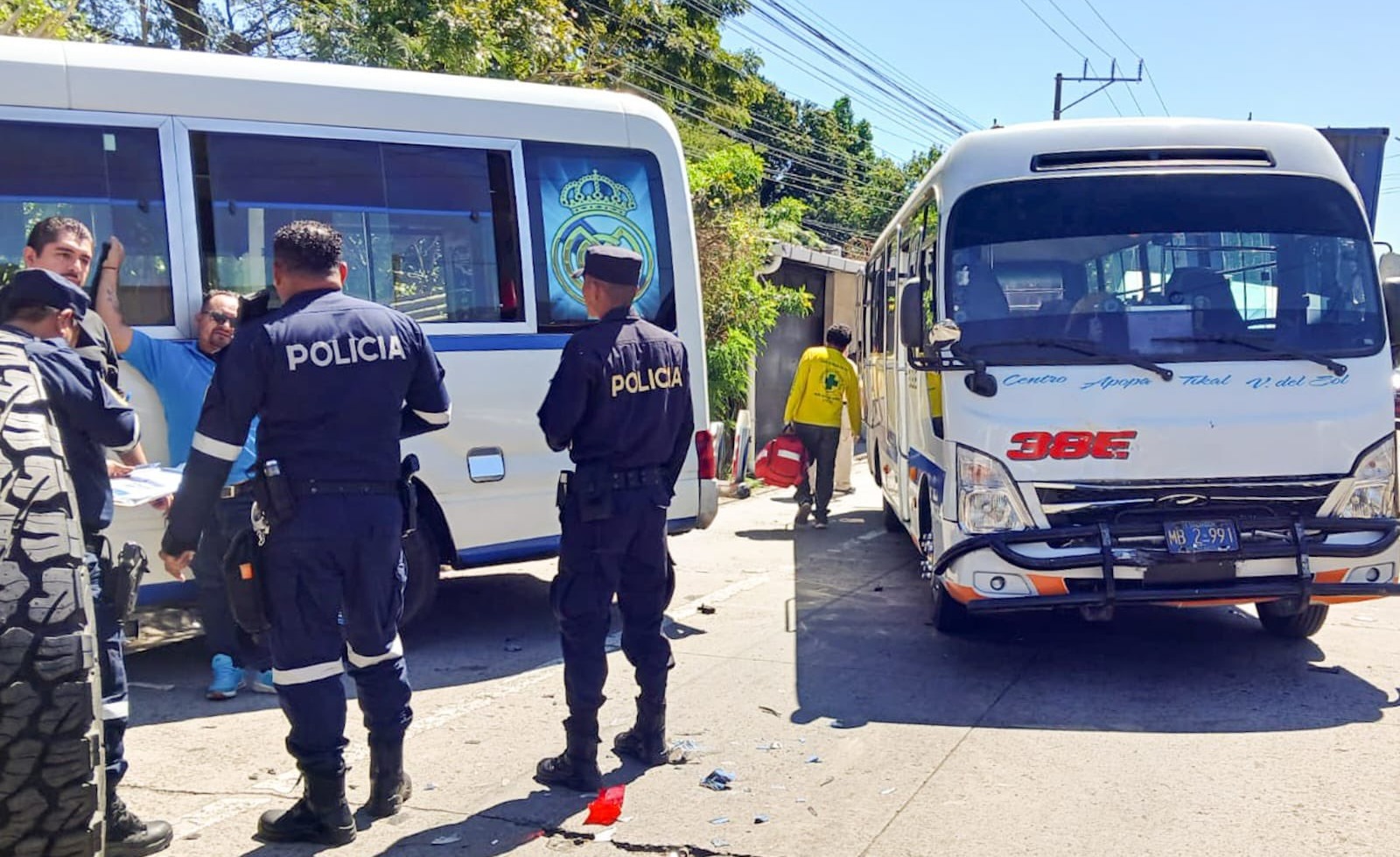 Dos lesionados tras cuádruple accidente vial en Ciudad Delgado