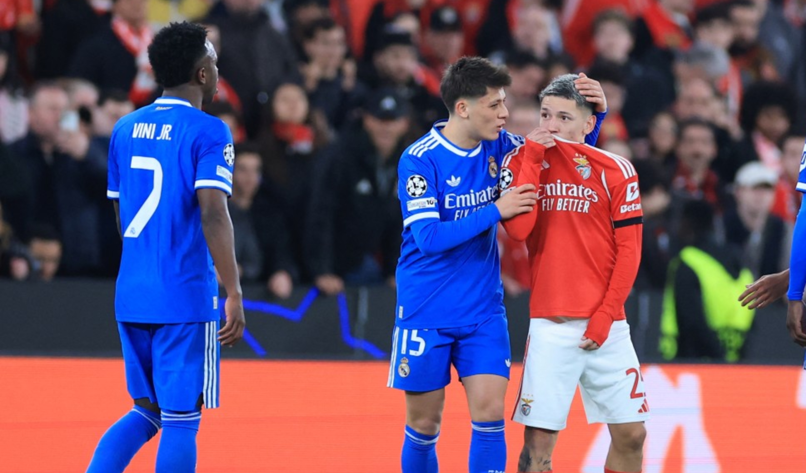 UEFA suspende cautelarmente a Prestianni por su incidente racista con Vinícius