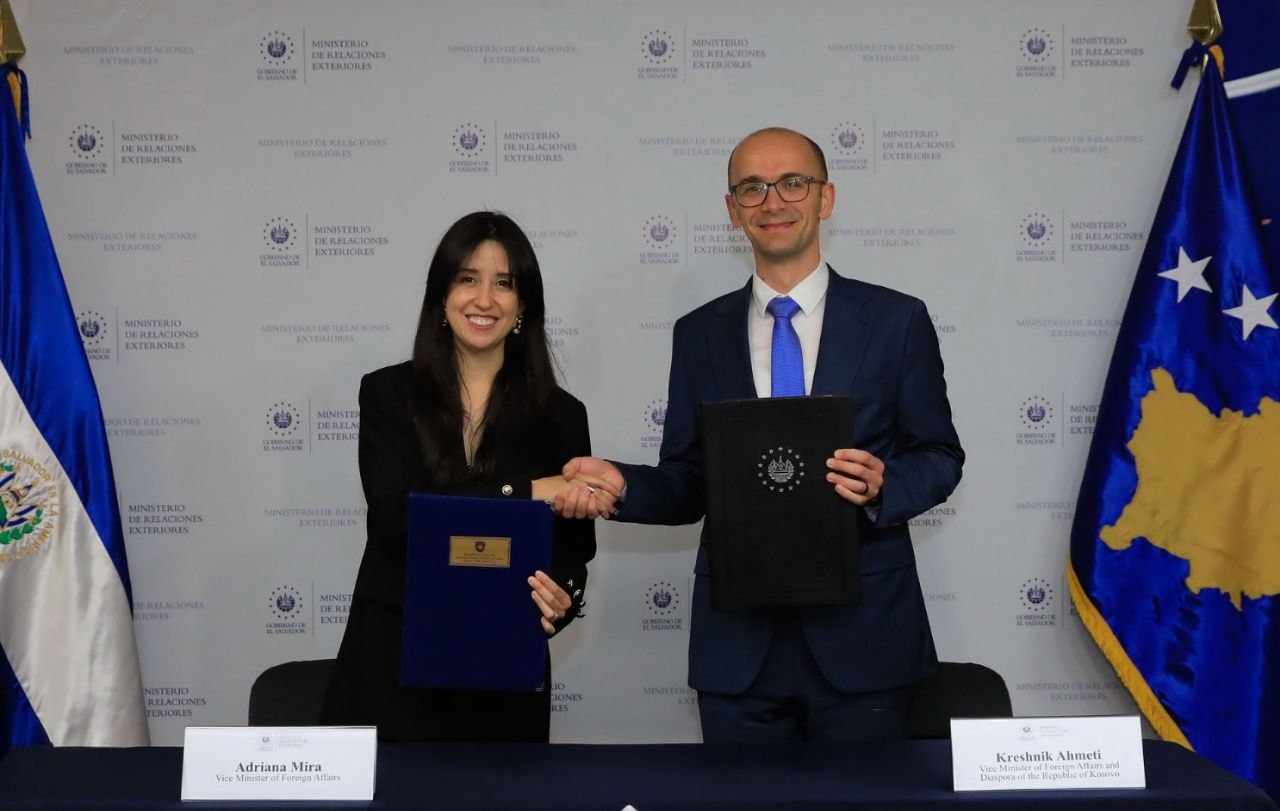 El Salvador y Kosovo fortalecen su relación bilateral