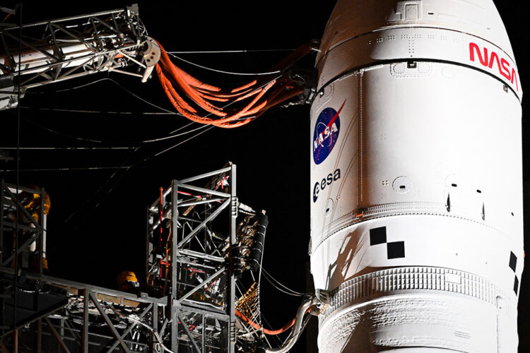 Lanzamiento. El despegue de la misión Artemis II se prevé para el 1.º de abril. Foto: AFP