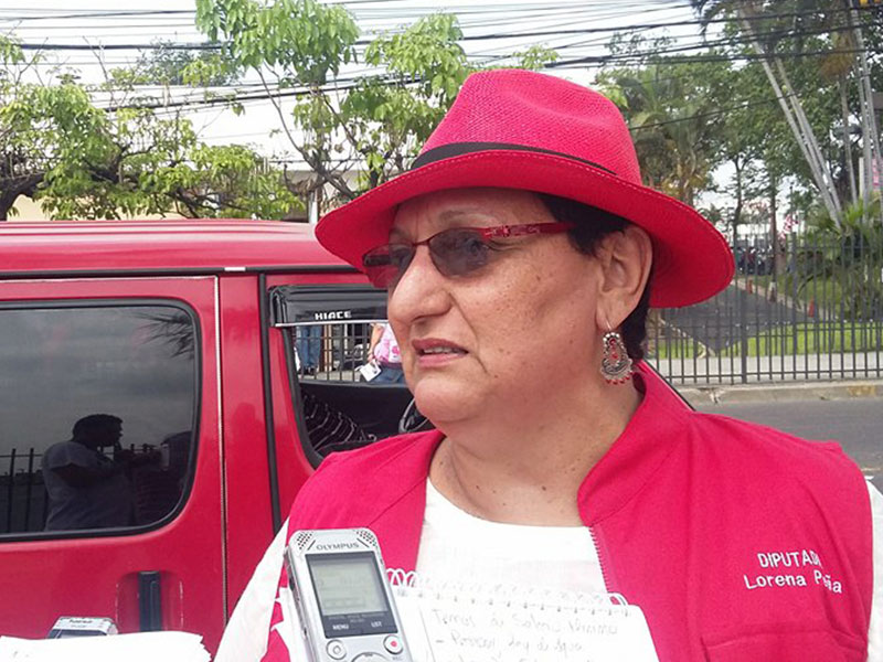 Lorena Peña es perseguida política, afirma Cristosal