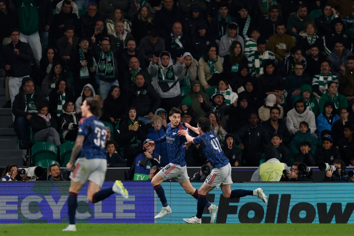 Arsenal gana in extremis al Sporting en Lisboa en cuartos de Champions