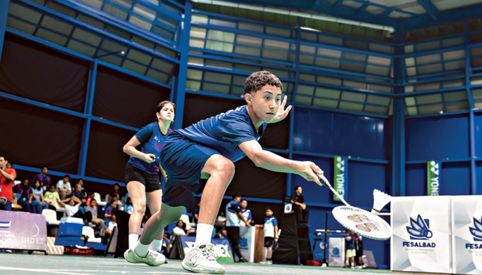 Niños del Conapina compiten en torneo de bádminton