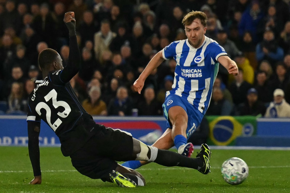 Chelsea cae 3-0 de visita ante Brighton, su quinta derrota seguida sin marcar