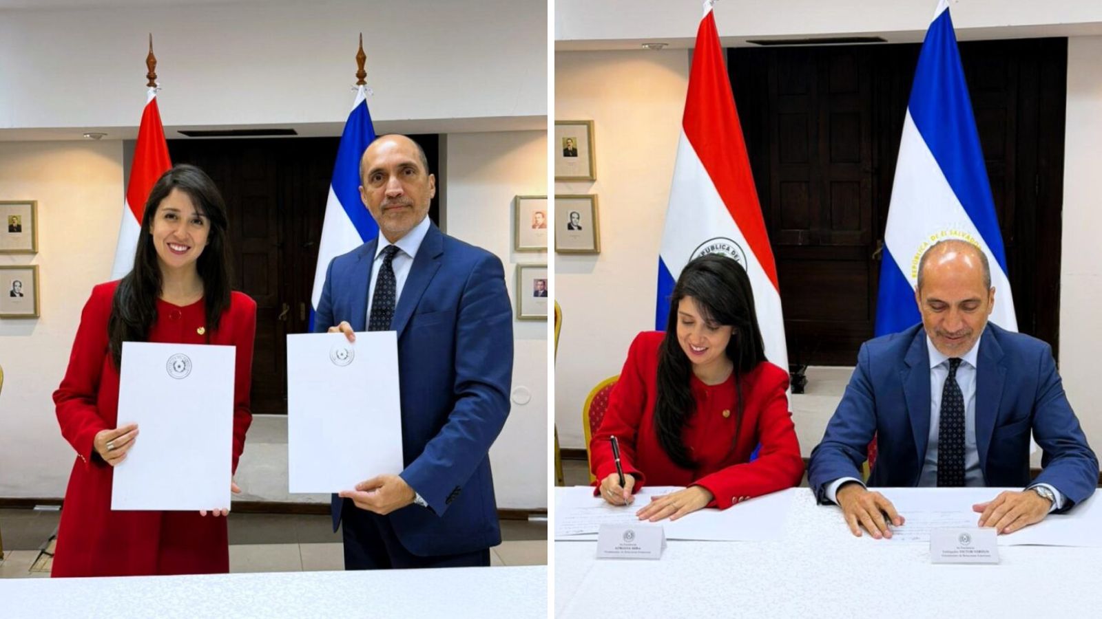 Gobiernos de El Salvador y Paraguay establecen un marco de cooperación bilateral