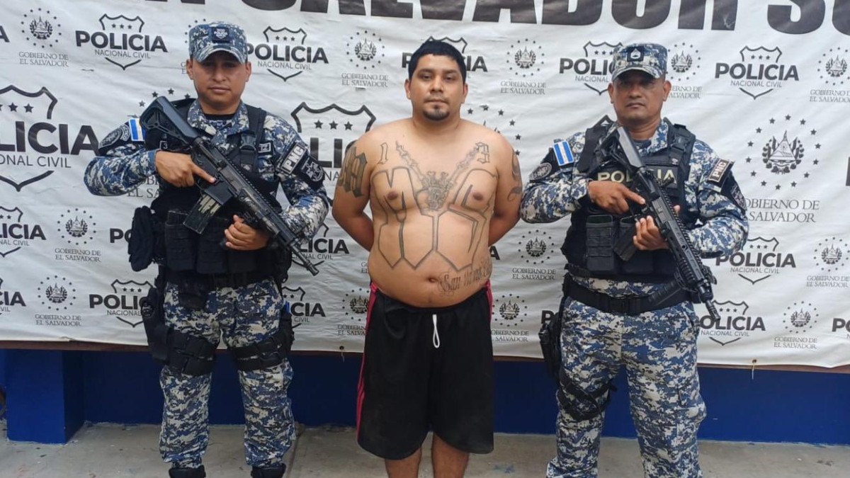 Capturan a homicida de la Mara Salvatrucha de San Marcos