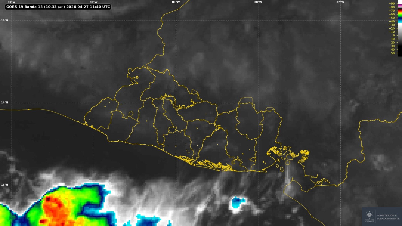 Lluvias y altas temperaturas marcarán el inicio de semana en El Salvador
