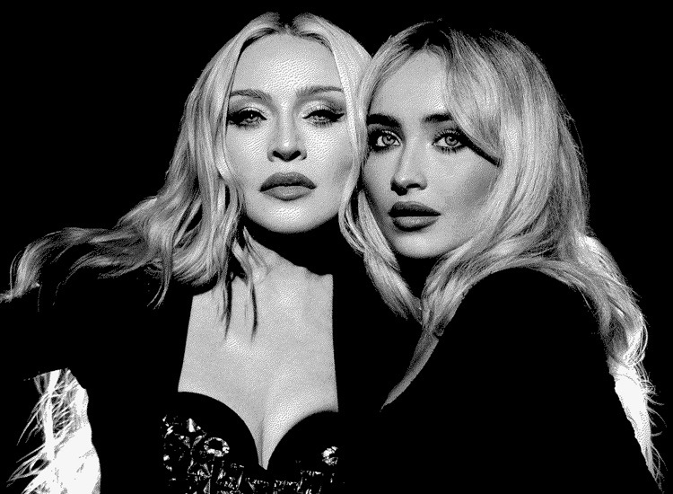 Madonna corona a Sabrina Carpenter en el trono del pop