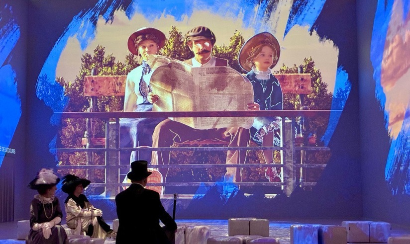 Una exposición inmersiva en París rememora el naufragio del Titanic