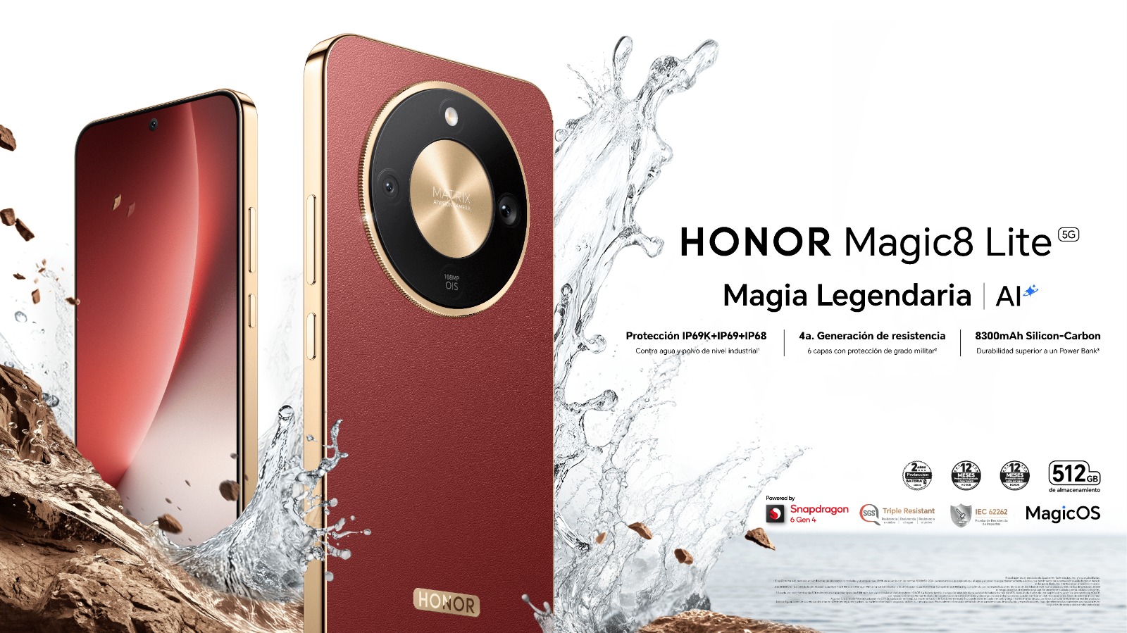 Cámara de 108 MP y batería de 7,500 mAh: así es el nuevo Honor Magic8 Lite