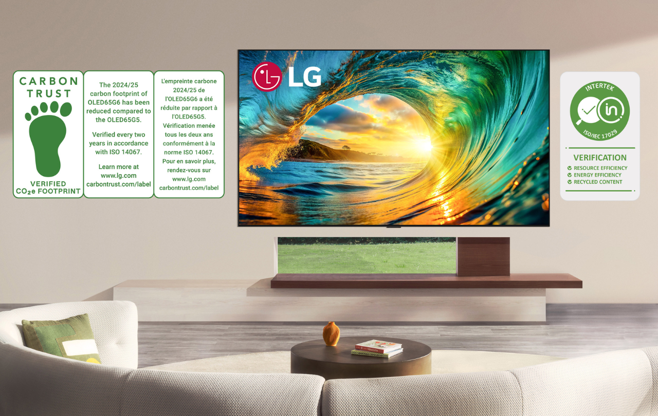 LG resalta avances en sostenibilidad de televisores 2026 con certificaciones internacionales