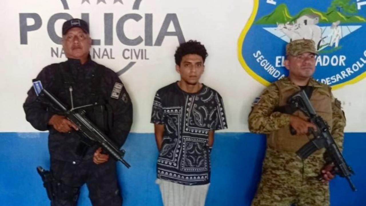 Capturan a pandillero de la MS13 en Ciudad Arce