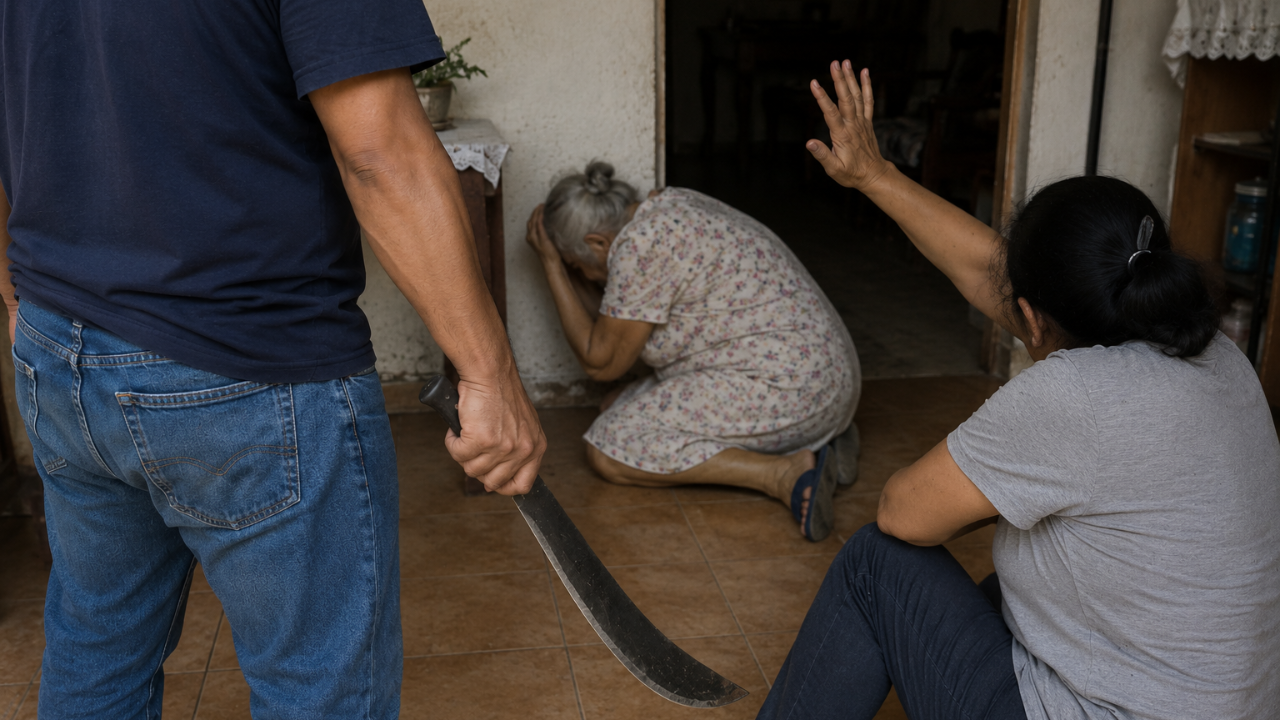 Hombre lesiona a su madre con un corvo en La Unión Sur