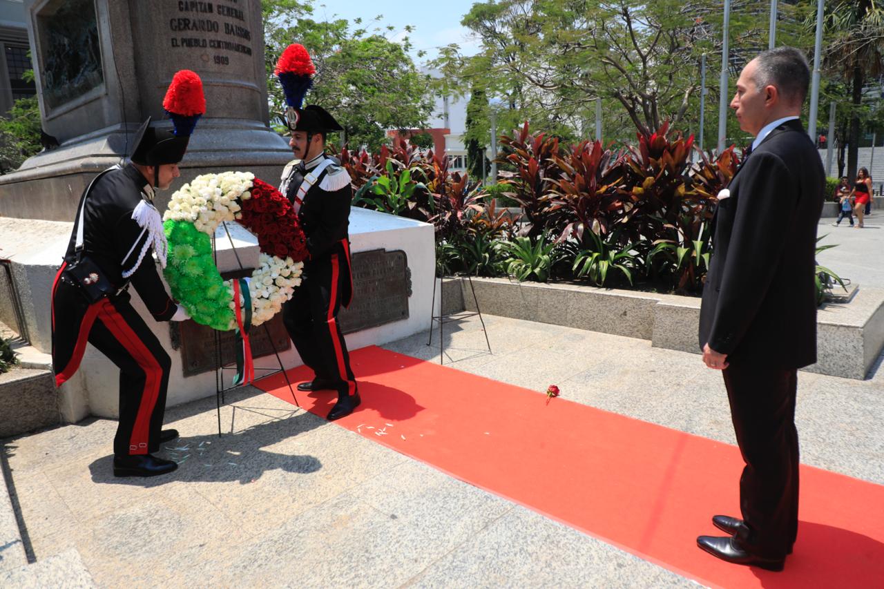 Italia y El Salvador cumplen 165 años de mantener relaciones diplomáticas
