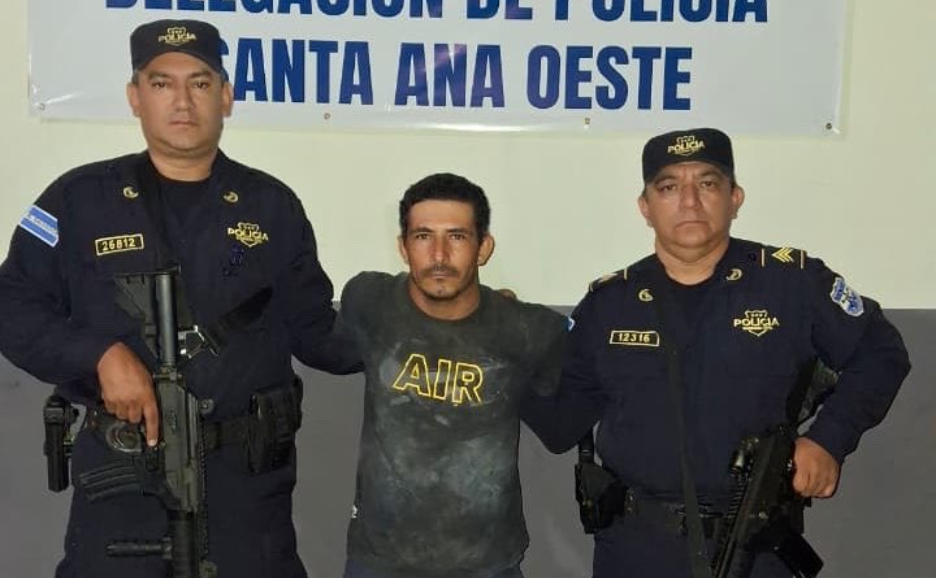 Capturan a hombre que cometió un homicidio en Chalchuapa, Santa Ana Oeste