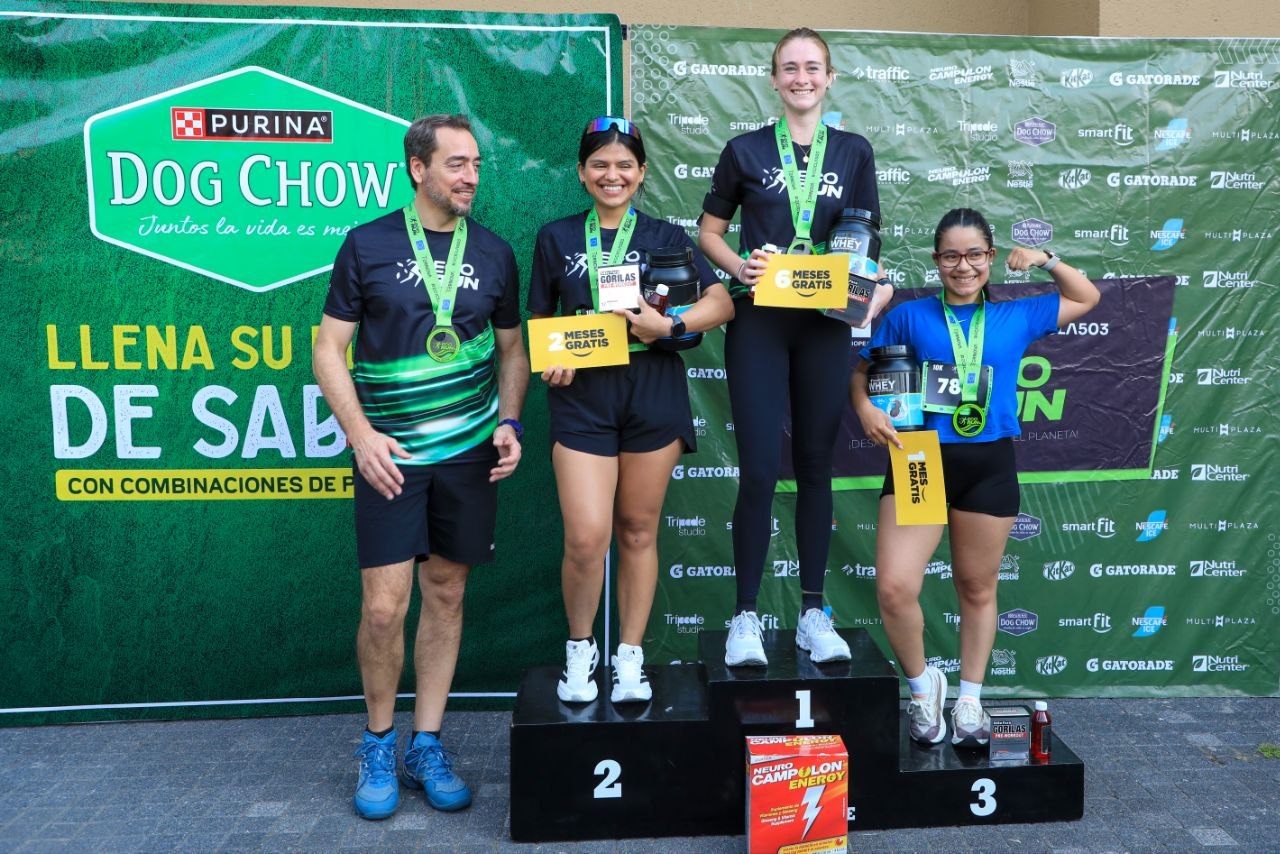 Salvadoreña y guatemalteco dominaron la ECO RUN